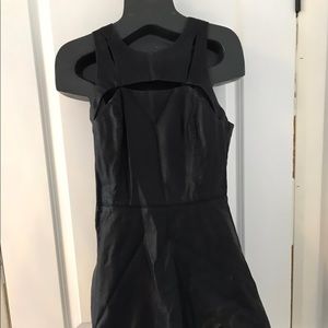 little black leather dress size medium